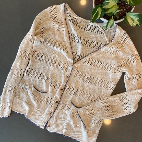 Lucky Brand Sweaters - Lucky Brand Women’s Open Knit Cardigan size S